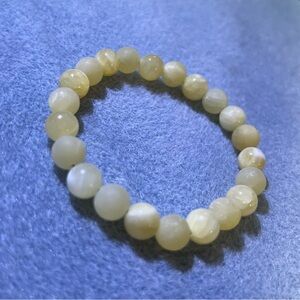 Elegant Yellow Beaded Bracelet